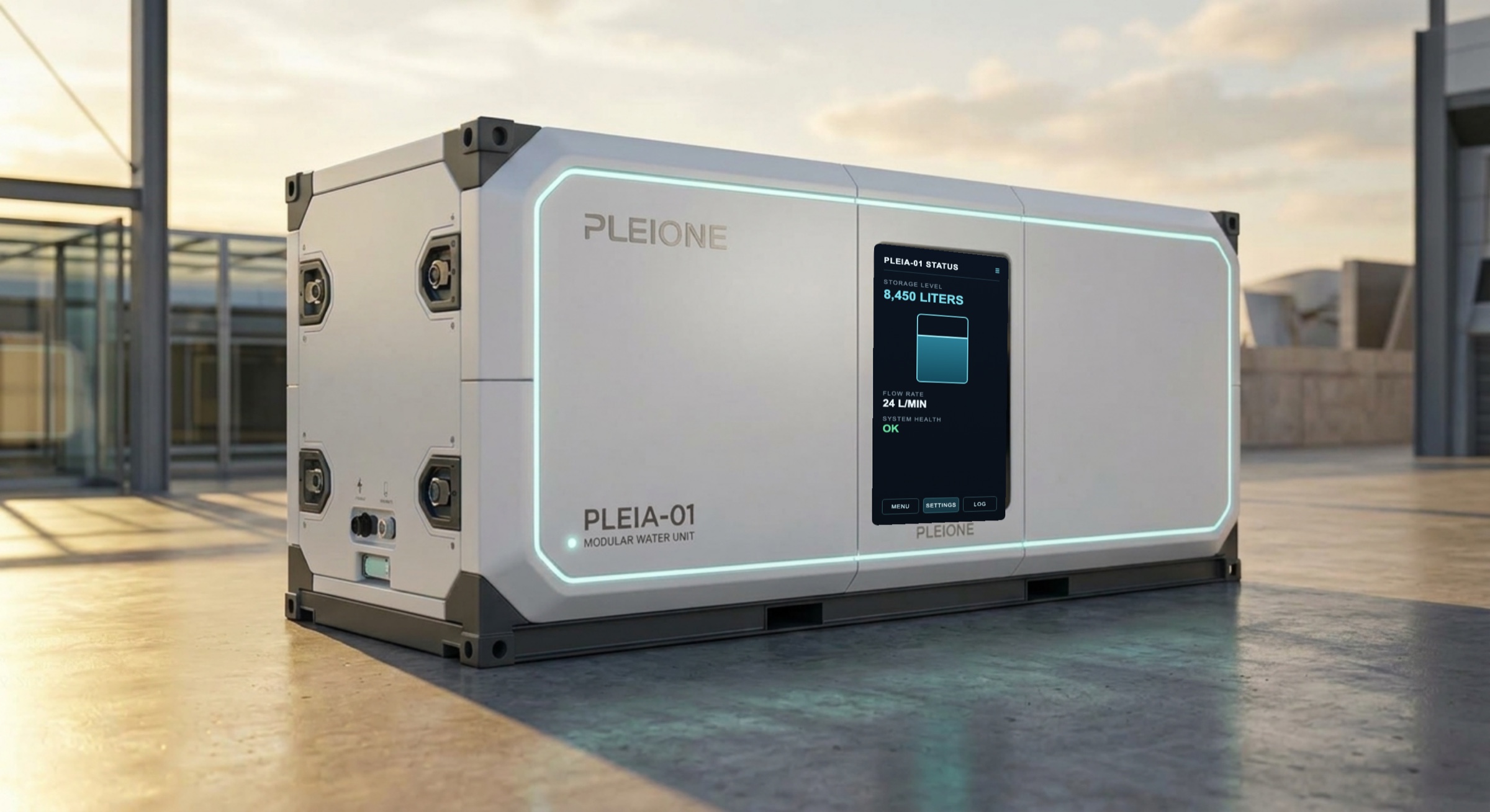 Pleia unit, exterior concept render